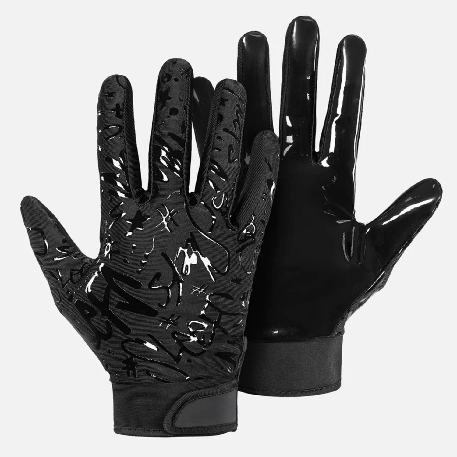 Good Selling Lightweight Football Receiver Gloves For Teenagers Adjustable Flexible American Football Gloves