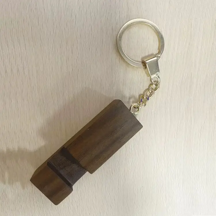 2 в 1 портативный деревянный брелок для ключей