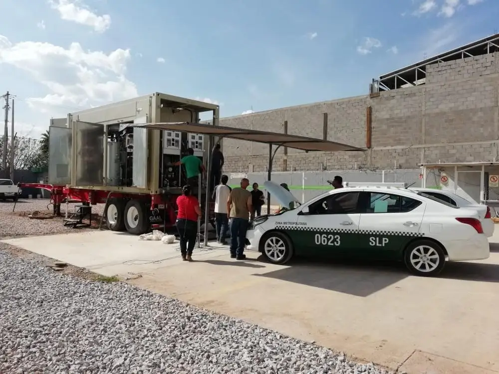 
Flexible CNG mobile refilling station for CNG daughter station 