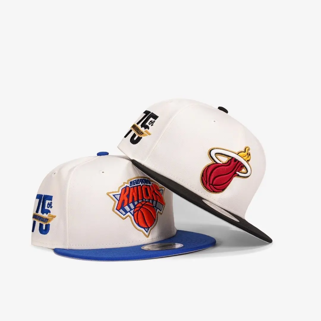 Wholesale New style gorras era 3D embroidery Custom Logo Flat Brim fitted hat Sports Caps  Snapback Basketball Hats For Men