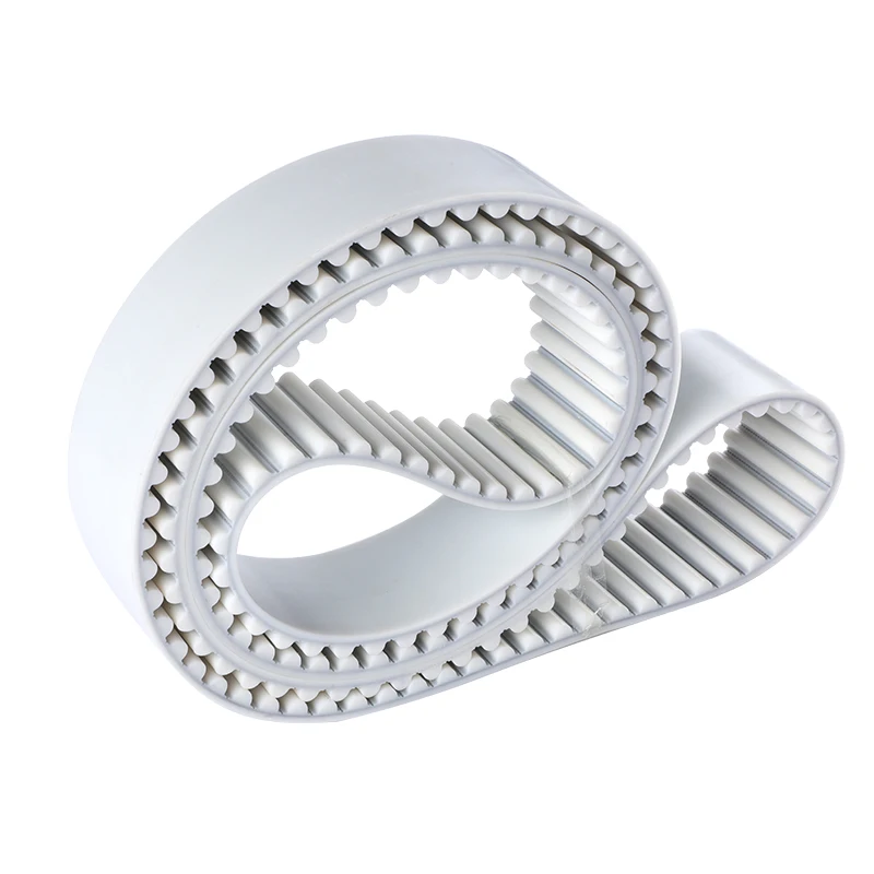 3M white polyurethane synchronous belt PU open belt S3M*10/15/20 wide pulley wire belt