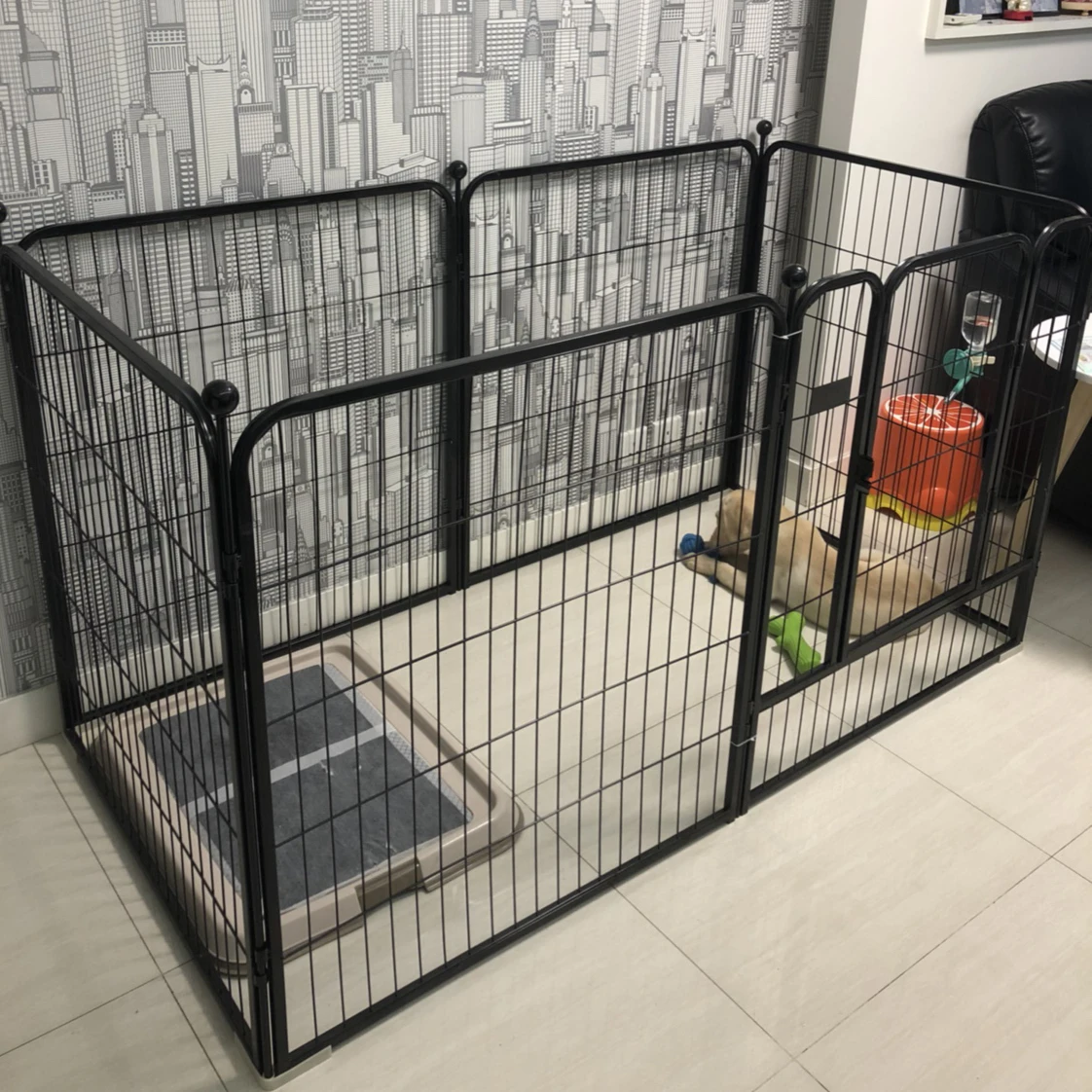 
5 Sizes Galvanized Iron 6-panels Heavy Duty Playpen Dog Play Pen 170105 