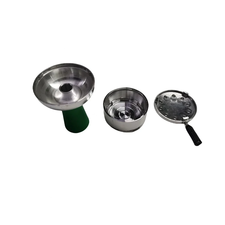 Wholesale set fancy hookah Shisha  new design novel silicone hookah  bowl metal bowl with holder silicon rubber bowl