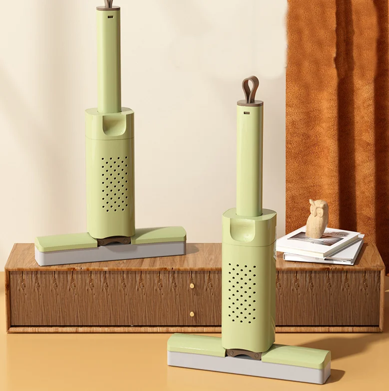 Foldable Absorbent Sponge Mini Portable Small Mop, Small Portable Squeeze Mini Sponge Mop for Glass Screen