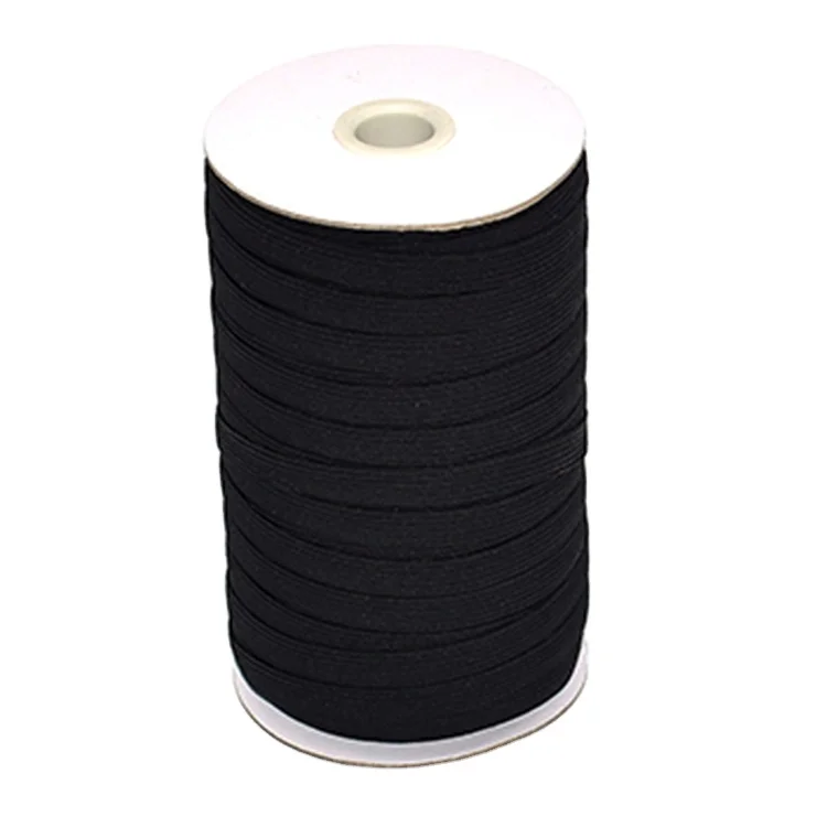 100% Polyester 5 mm Rope Earloop Strong Strength Shoes Flat Elastic Band Tape Webbing