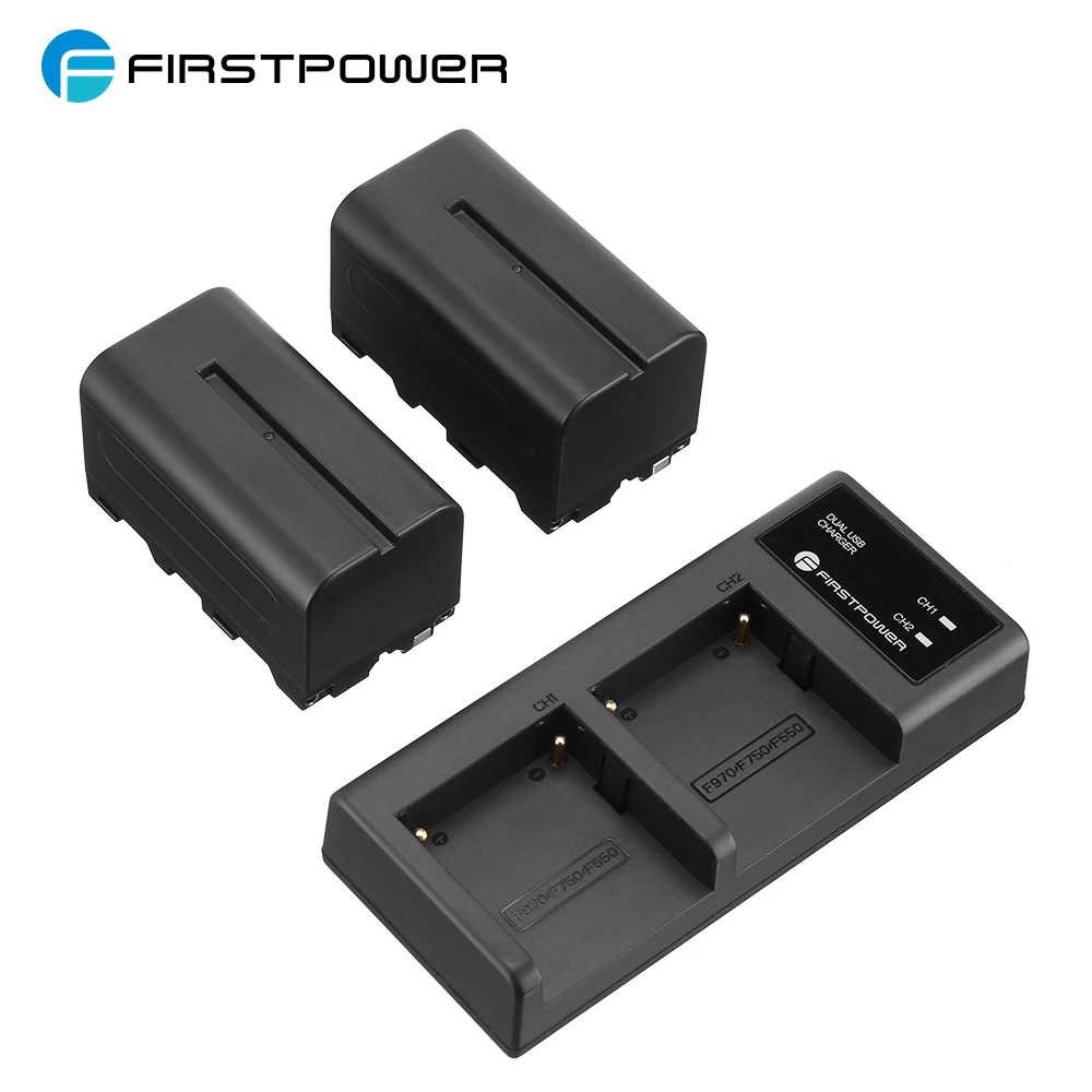 Replacement NP-F750 7.4v 5600mAh Lithium ion Rechargeable Digital Batteries With Charger