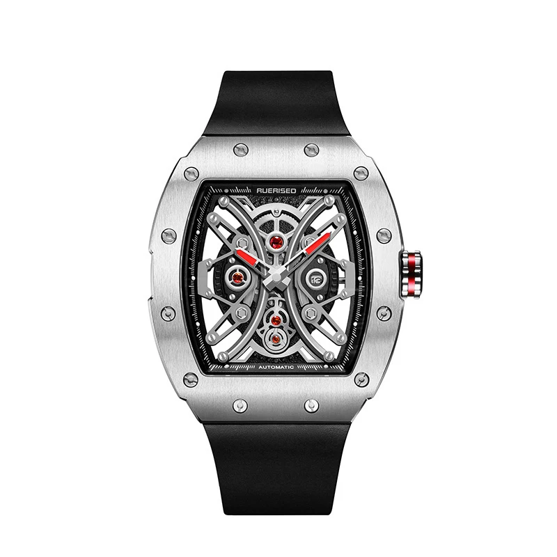 
New Trendy Custom LOGO Square Watch Richard Mille Reloj Richard Mill Jam Tangan Richard Mille Mechanical Watch For Man 