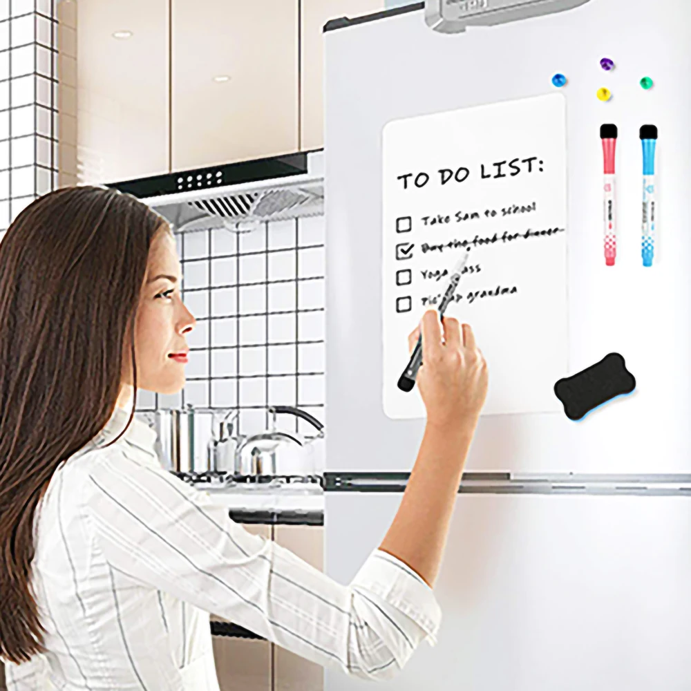 Custom Design Dry Erase Board For Fridge Magnetic Monthly Weekly Daily Calendar Whiteboard Stickers