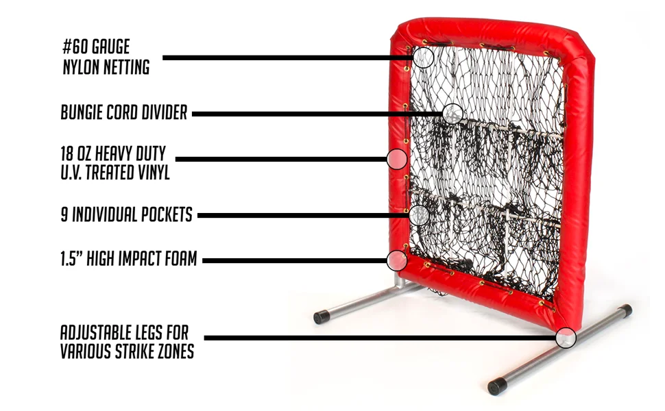 BN10A New Arrival Batting Cage Net Baseball, Baseball Training Aid 9 Pocket Pitching Net Manufacturer From China