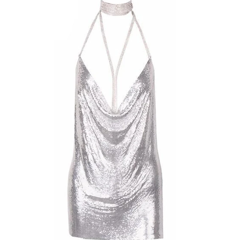 Fashional Metal Sequin Fabric Cloth For Women Dresses and Decorations