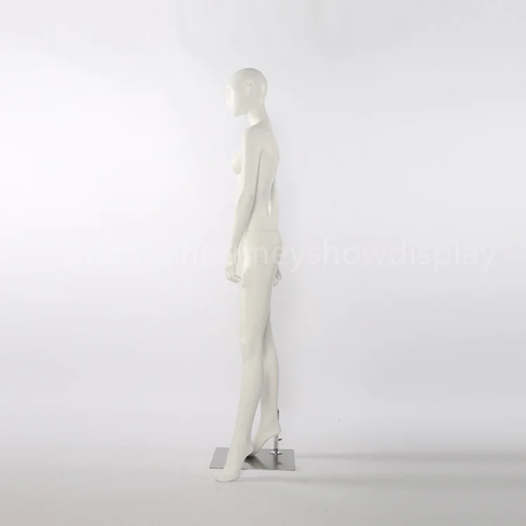 customized matte white standing female mannequins with abstract face full body women manikin fiberglass maniquies