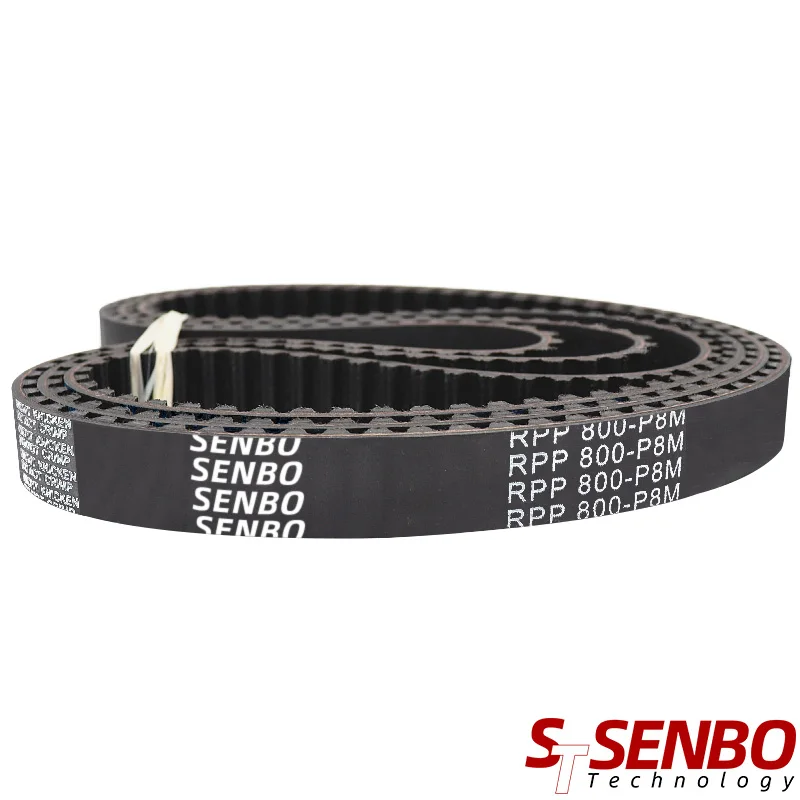 Black Rubber Endless Timing Drive Belt for Power Transmission