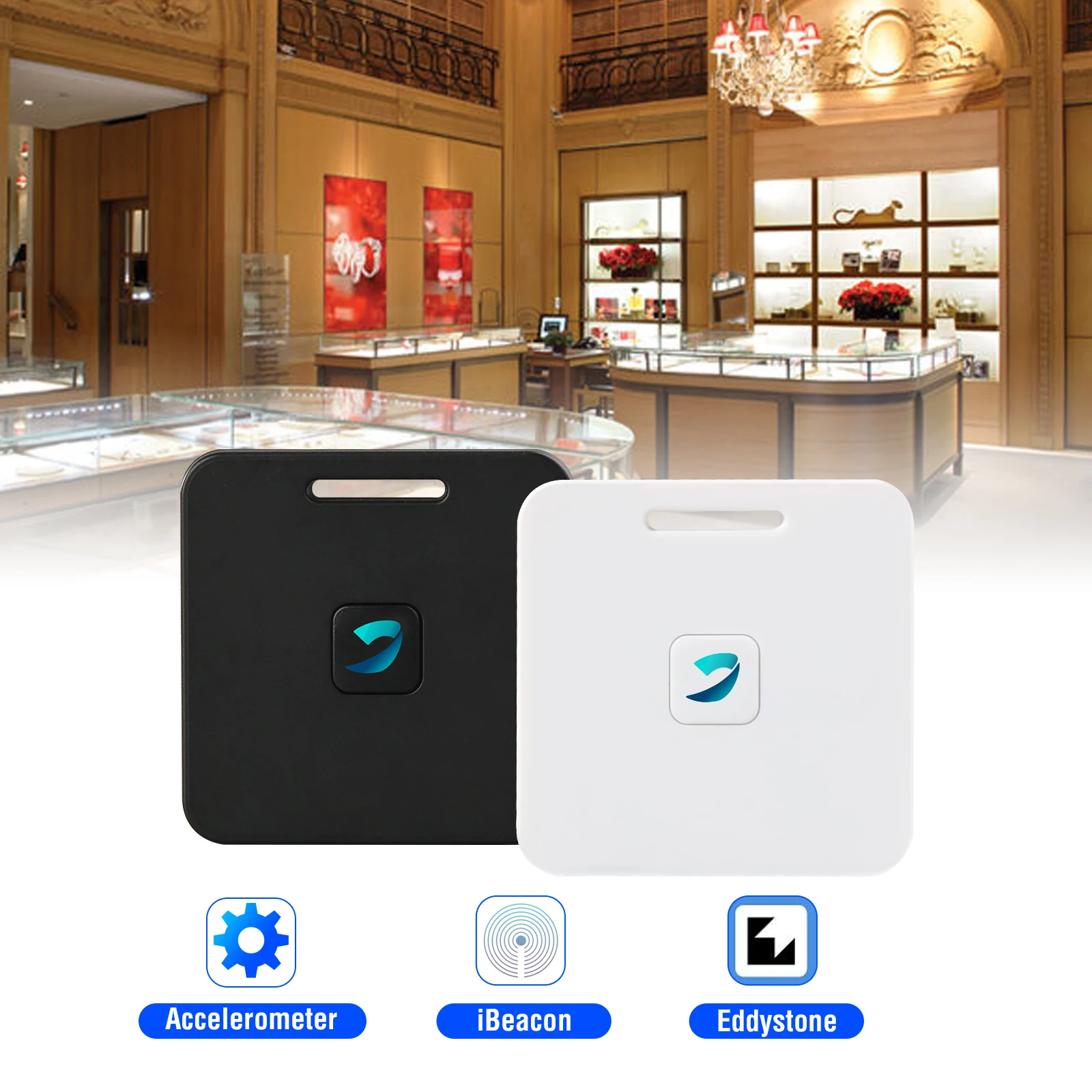 STiE8 Good price iBeacon tag with acceleration sensor indoor tracking BLE 5.0 iBeacon Eddystone beacon