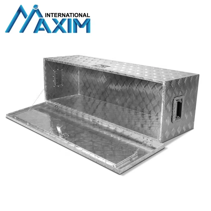 OEM Aluminum Truck Box Underbody Flatbox Pickup Tool Box RV ATV Trailer Tool Storage Lock with Keys