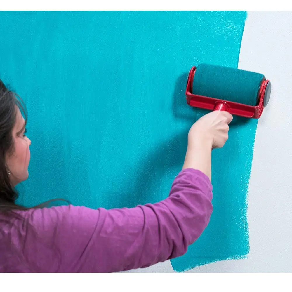 
Seamless Paint Runner Pro Roller Brush Tool Flocked Edger Wall Painting Roller 