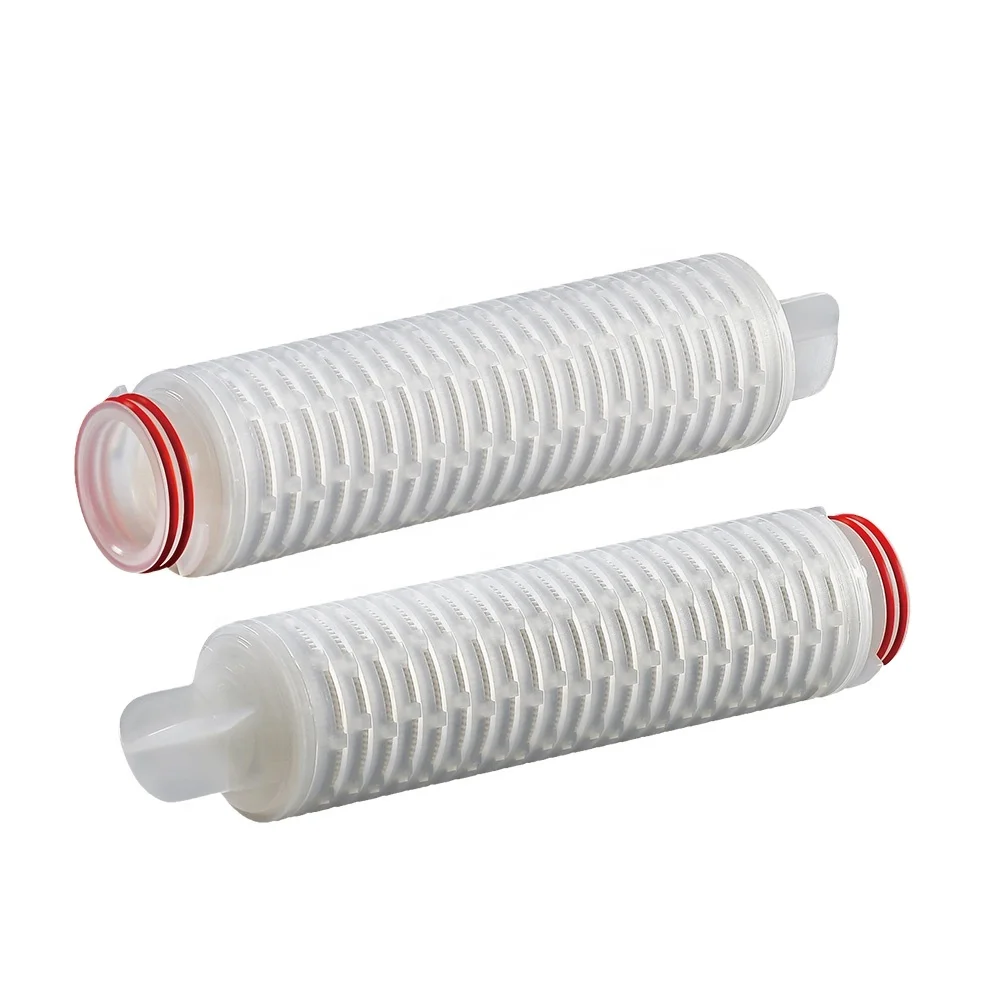 High temperature resistance 0.1 um PTFE/glass fiber membrane lab water filter pleated water treatment filters for laboratory