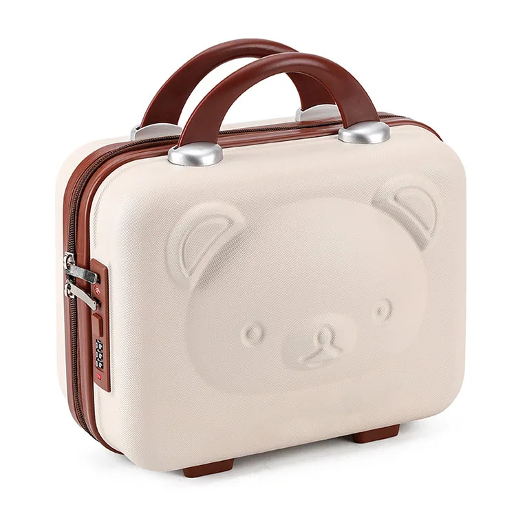 Fashion Makeup Bag Cartoon Travel Portable Fashion Suitcase Cute Hard Shell Password Box Souvenir zipper Cosmetic Case