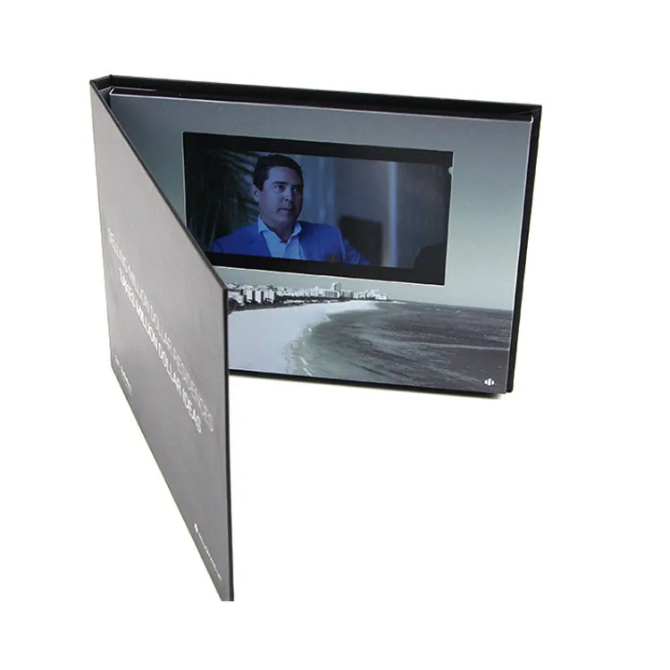 7 Inch Customized Video Book Digital LCD TFT Screen Video Brochure Catalog For Greeting Gift Invitation Business Card