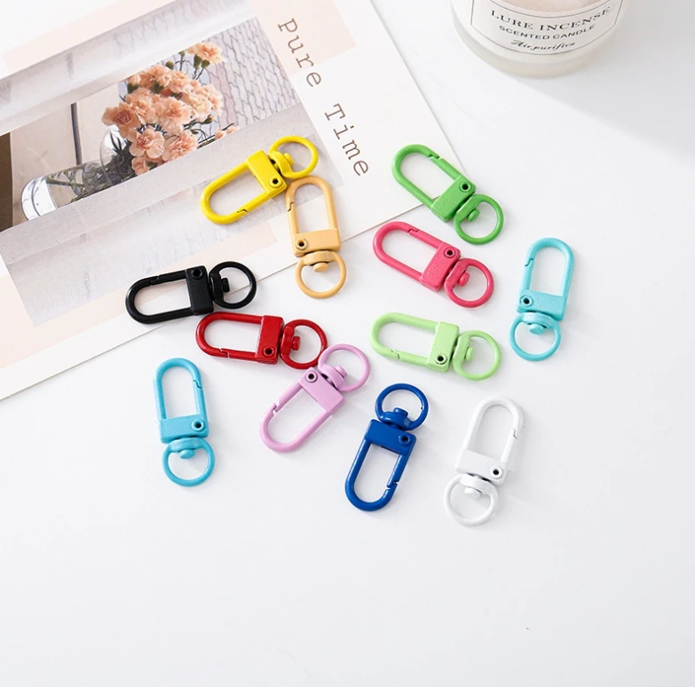 Colorful Lobster Clasp Hooks Metal Plated Clasps For DIY Jewelry Making Dog Keychain Neck alce Bracelet Accessories