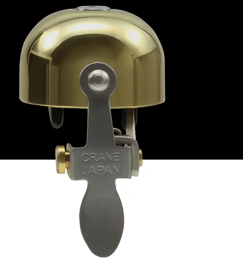 
Crane E-ne bell Japanese unique Polished Gold Bicycle Small Brass Bells for sale bike brass bells 