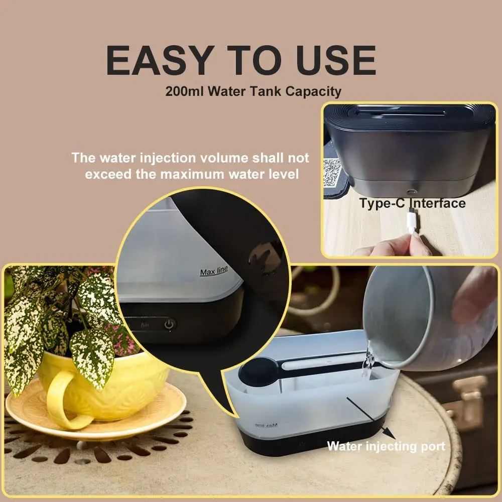 2022 New Trending Products Desktop Remote Control Essential Oil Diffuser Imitate Flame Ultrasonic Air Humidifier