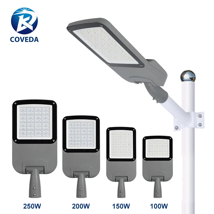 COVEDA Hot Selling Outdoor Photocell Street Lighting Ip66 100w 150w 200w 250w Smd Led Street Road Lights