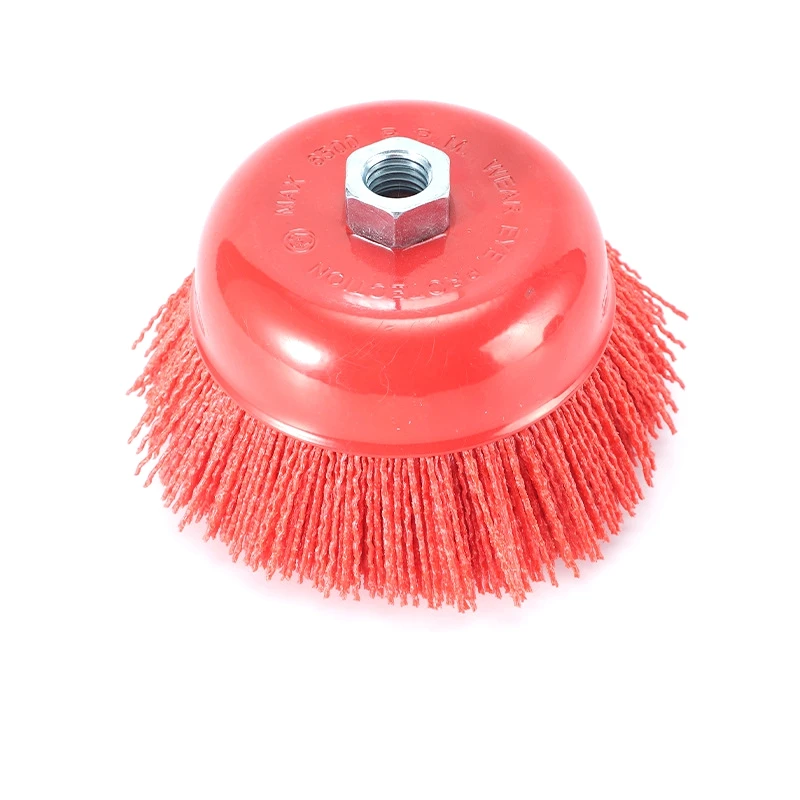 Pexmientas Removal Rust Corrosion Paint Nylon Filament Abrasive Wire Brush Wheel Cup Brush
