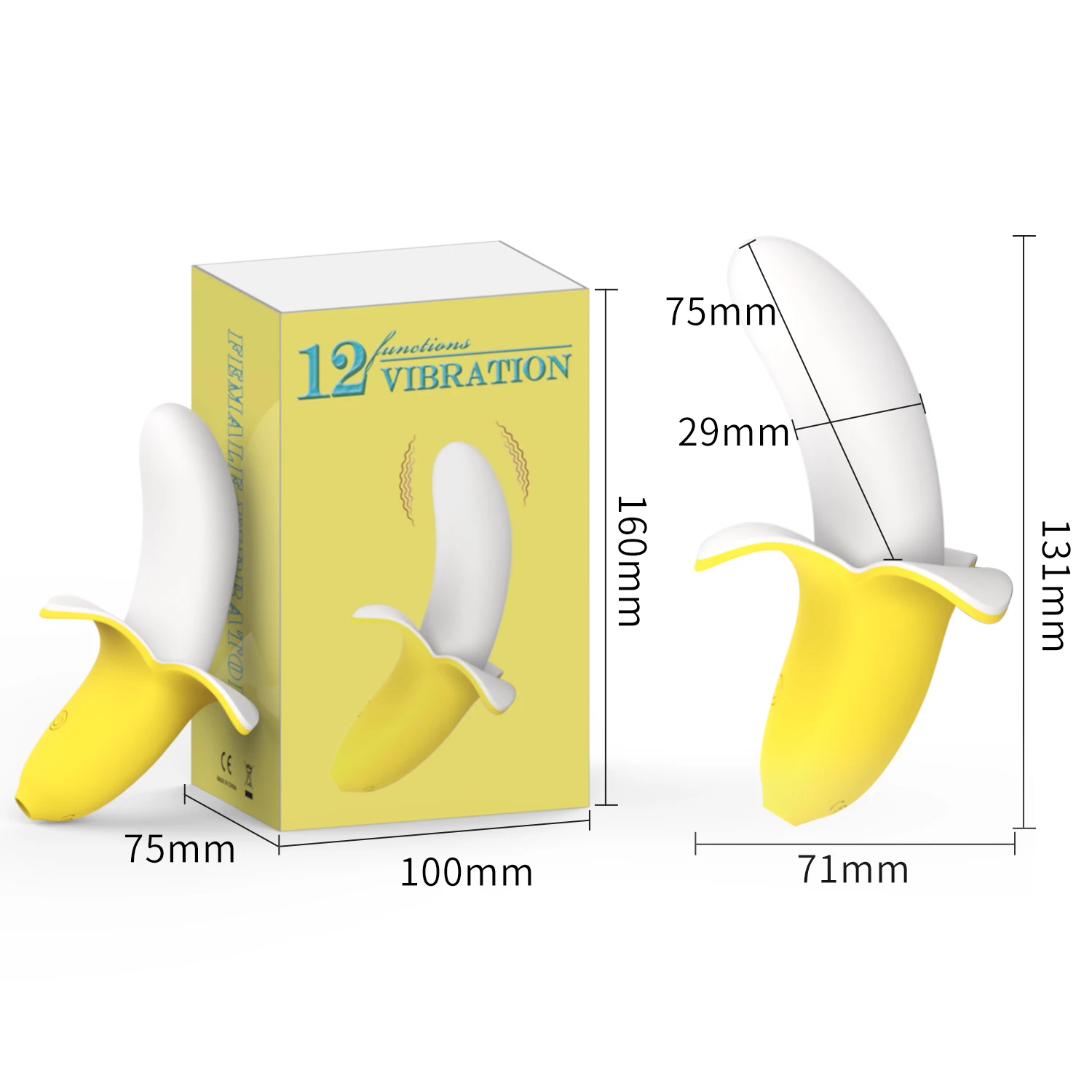 USB Chargeable Banana Vibrator G spot Vagina Clitoris Banana Dildo Vibrator Adult Sex Toy for Women