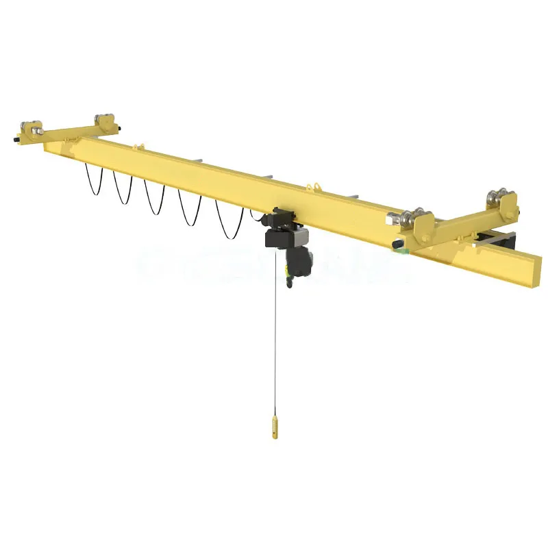 
China crane manufacturer supply electric single beam suspension crane electric hoist 
