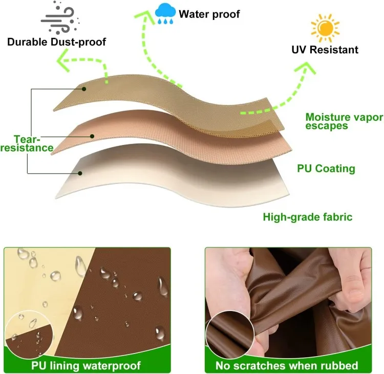 Anti-UV Patio Gas Heater Cover Outdoor Rain Proof Waterproof Resistant Heater Covers