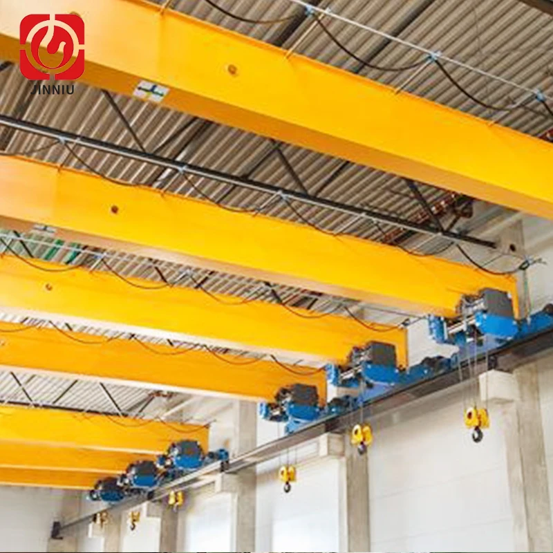 Supported 1 2 3 ton 5 ton Top Running Small Power Travel Bridge Overhead Crane with Easy Operation