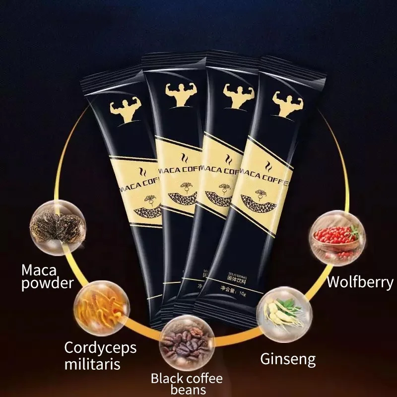  Лидер продаж OEM/ODM быстродействующий кофейный порошок Maca Energy удобный экстракт для повышения мужской силы и снятия
