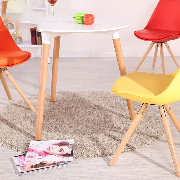 Wood  MDF  Design  Modern Simple White High Glossy Dining Table With Dining Chair Set Home Furniture