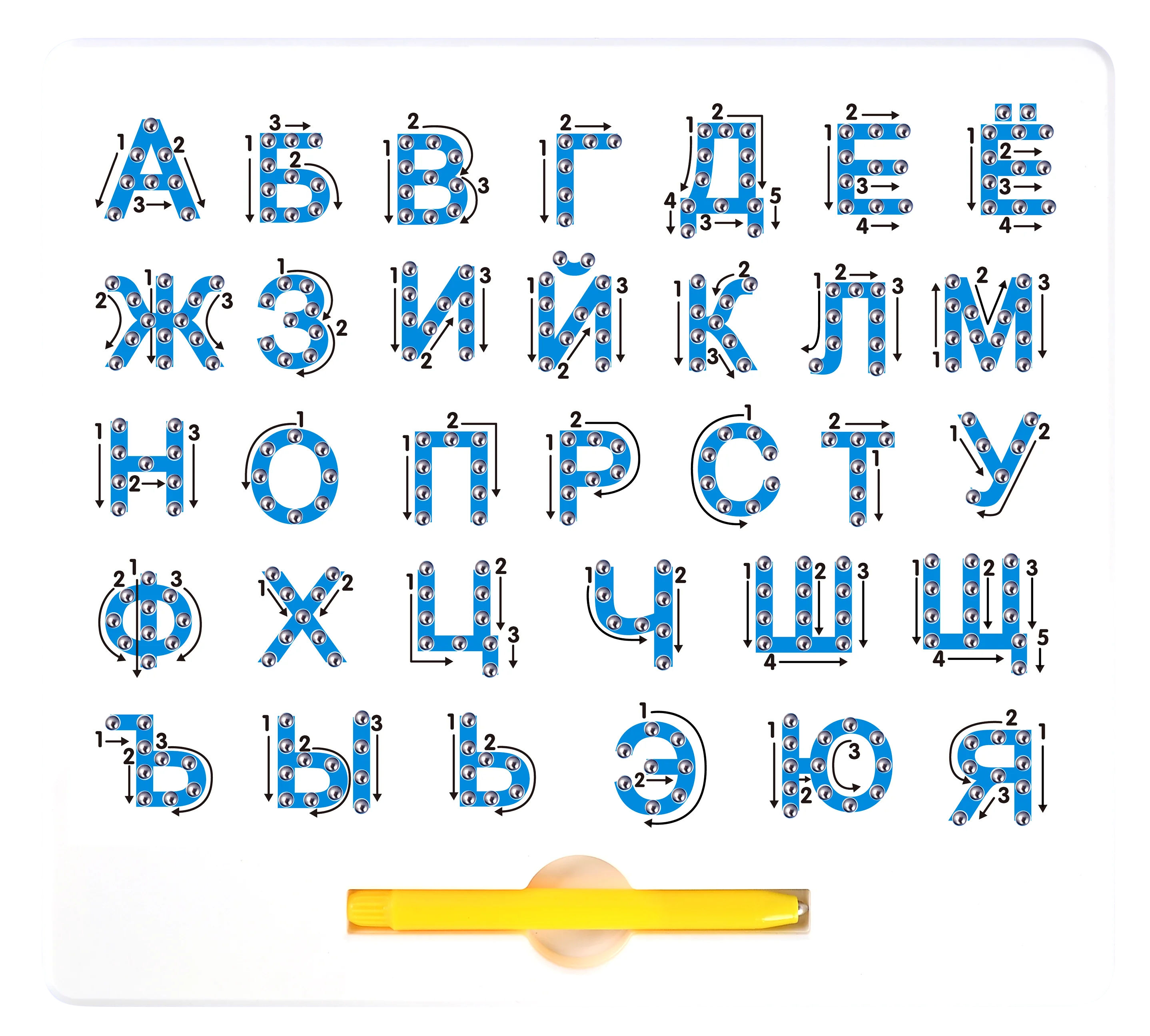 
English/Russian/Hebrew/Arabic Letter Alphabet Tracing Board STEM toys Alphabet Tracing Board for toddler Educational Magpad 
