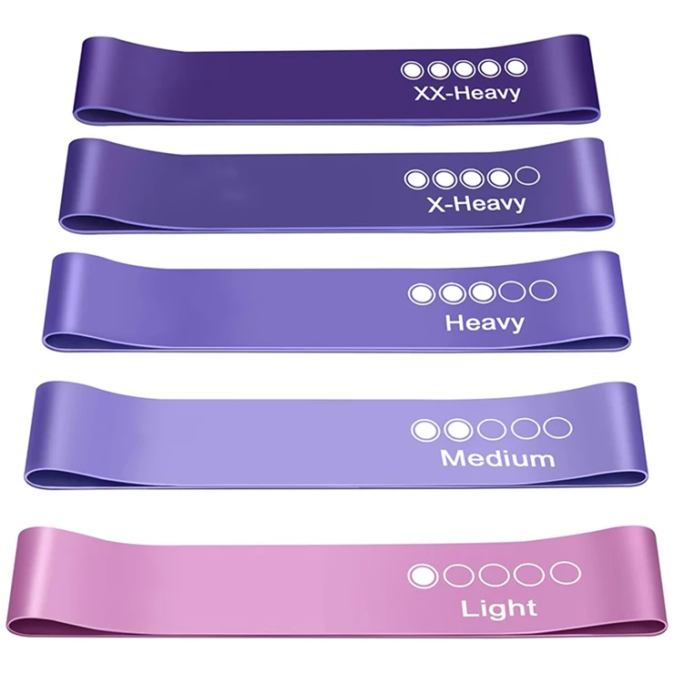 Customized Color High Quality Pilates Band Manufacturers Sport Accessories Multiple Color Mini Loop Resistance Bands for Home