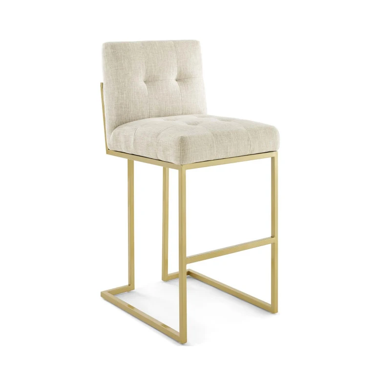  Gold steel frame velvet bar