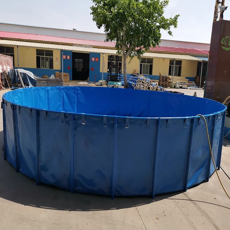 Recirculating aquaculture systems commercial tarpaulin galvanized biofloc pisciculture bassin equipment