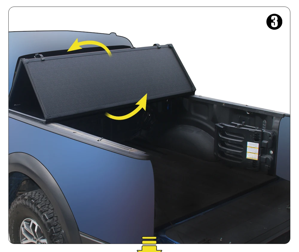 Zolionwil Hard Tri Fold Tonneau Cover Aluminum Roller Lid Pick Up Bed Cover for JMC YUHU 3 5 7