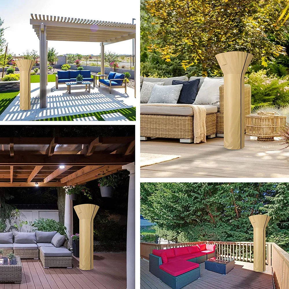 Outdoor Standup Patio Heater Cover Outside Garden Heater Cover  Heavy duty