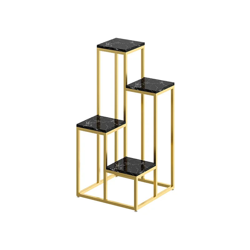 New Metal Plant Stand Multilayer Flower Stand With Mable Flower Pot Plant Shelves Indoor Flower Pots Stand Holder Planters