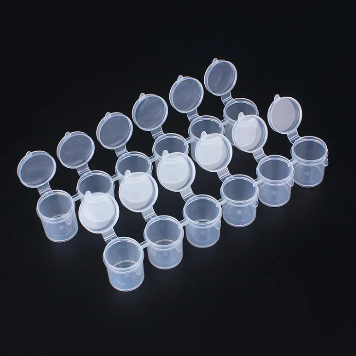 Empty Bottle of Paint Pot Pod Strip 2ml 3ml 5ml 10ml 6 8 12colors Mini Empty Paint Strips Cup Pots Art Painting Craft Supplies