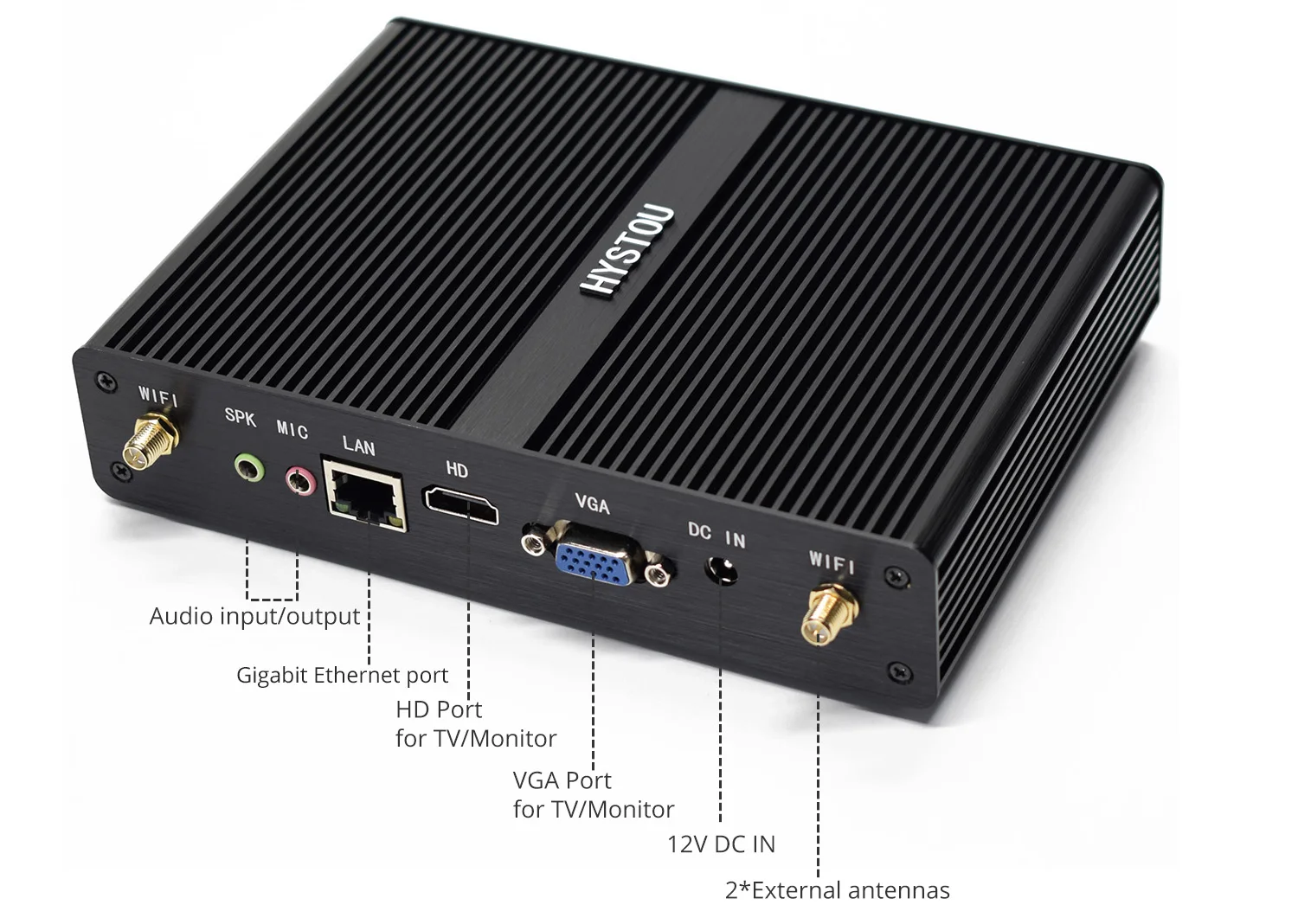 Smallpc новейшие низкой мощность Thin Client J1800 X86 5 USB настольный компьютер 2 ядра RS232 HD-MI VGA Мини ПК