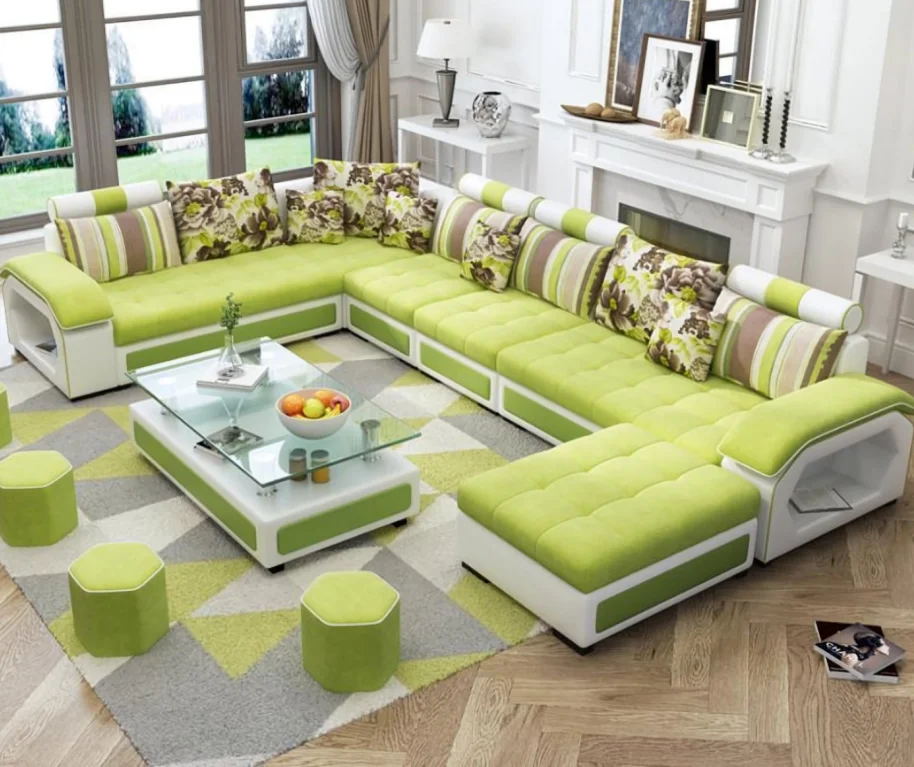 Sofa fabric sofa set living room furniture manufacturer price per meter arabic waterproof jacquard holland velvet sofa fabric