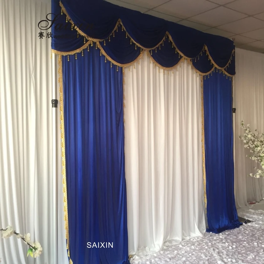 Wedding Backdrops Fabric Pipe and Drape Church Backdrop Decoration for sale