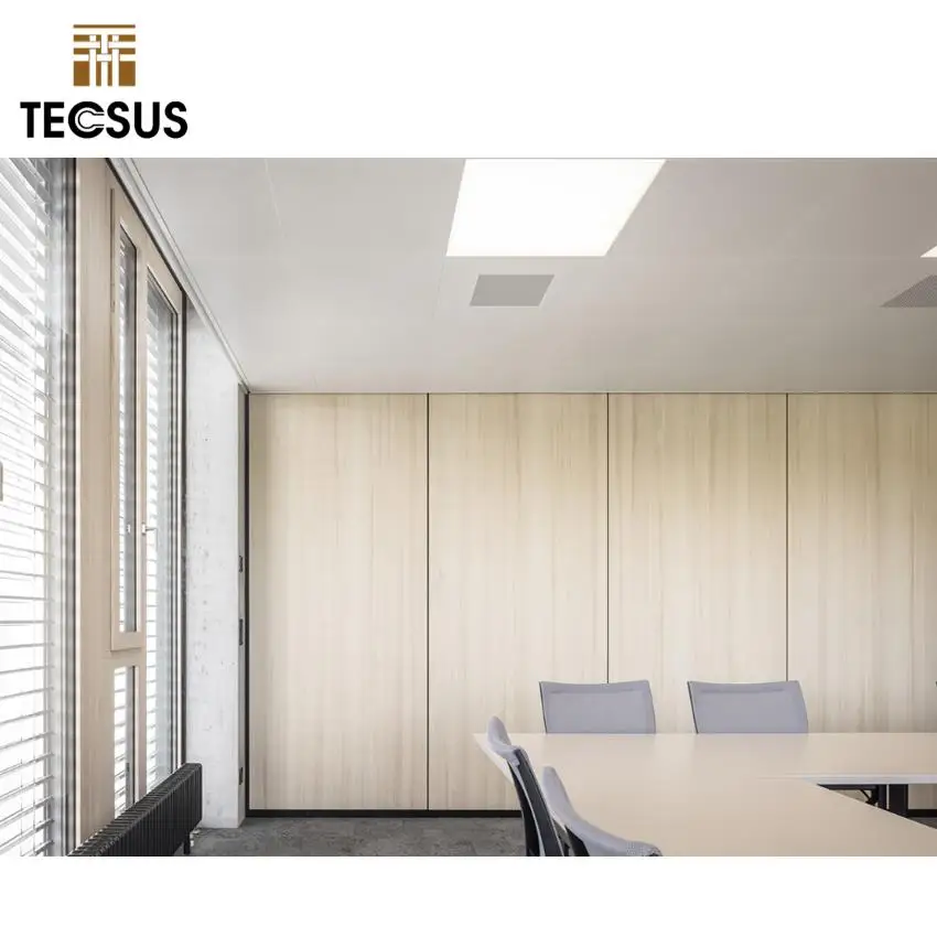 Use New Composite Material PVC WPC Wall Panel For Office Interior Solid Partition Separator Wall