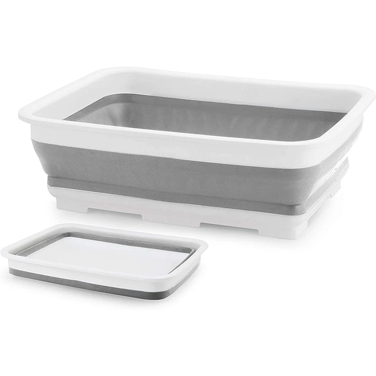 High Quality Collapsible Washing Up Bowl Basin Folding Portable Thickened Travel Wash Basin (1600157159750)