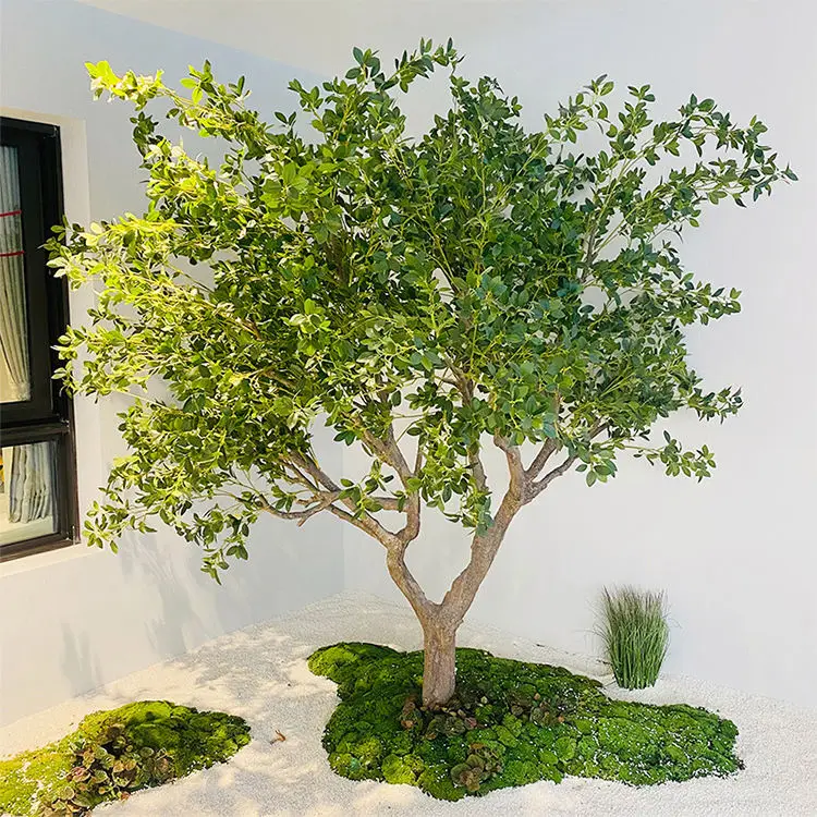 Искусственное искусственное дерево зеленое растение открытый реальный завод корабль быстро заказной искусственный Декор