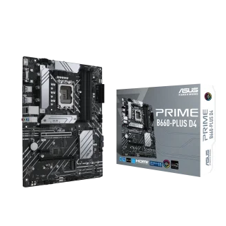 good price B660-PLUS D4,Realtek 2.5Gb Ethernet PCIe 4.0 M.2 PRIME  LGA 1700 ATX Motherboard