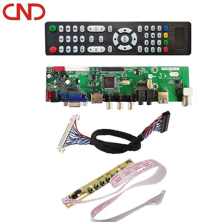 CND factory provide the tv v56 motherboard led tv screen panel 32 inch lcd tv parts for sale