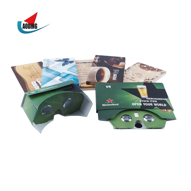 Карманные мини-Очки виртуальной реальности VR Google Cardboard V3.0, складной 3D просмотр для смартфона